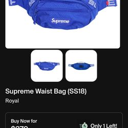 Supreme blue waist bag