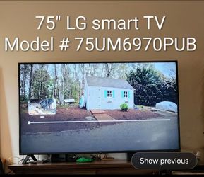 75" LG Smart TV