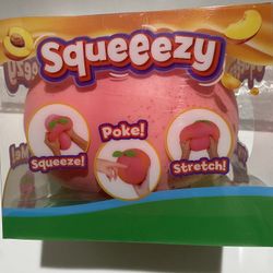 Sunny Days Jumbo Squeezy Peach Peachy Squishy Toy Stress Relief Sensory Fun
