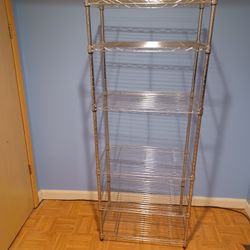 Six Tier Metal Shelving Unit