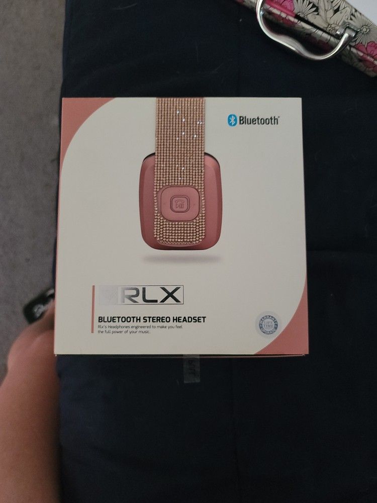 RLX BLUETOOTH STEREO HEADSET RLX-100 SPARKELY ROSE GOLD