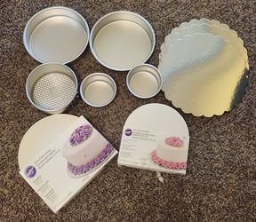 Set Of Pre-owned Wilton Cake Pans. Cake Circles, Springform Pan - Nice Condition- All For One