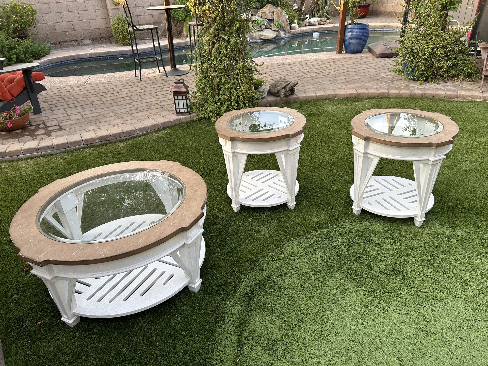Coffee Table And End Tables 