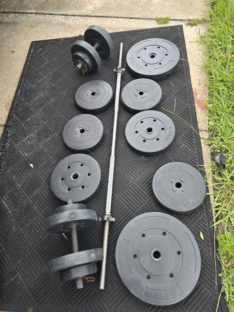 Weight Plates & Bar 