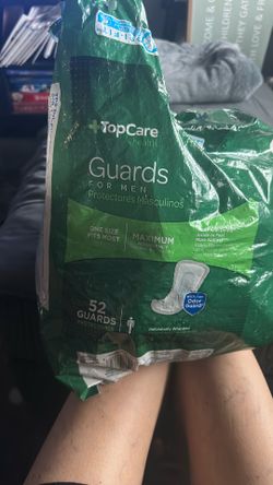 Top Care Guards for Men 25 pieces opened package