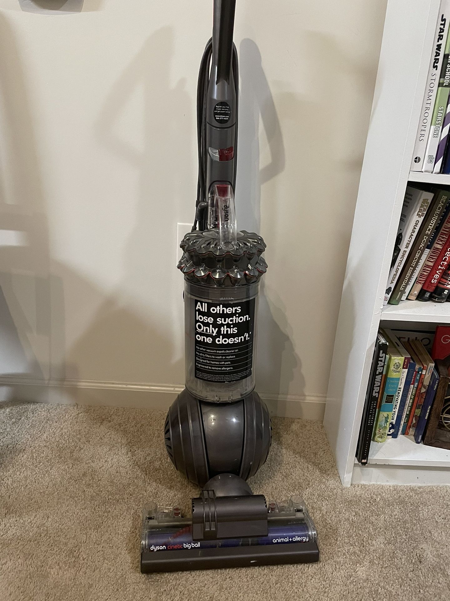 Vacuum Cleaner Dyson, Grey and Purple 