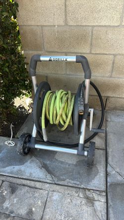 Gorilla Heavy-Duty Hose Reel Cart w/ Garden Hose