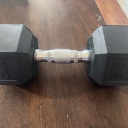 Single Coated Hex Dumbbell 