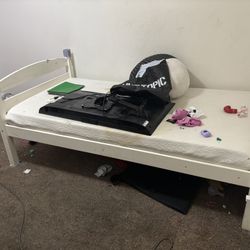 White Bed frame Twin Bed