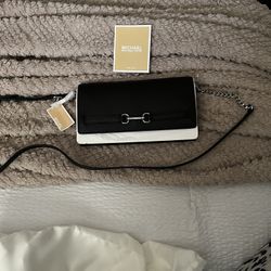Michael Kors Leather Wallet/ Crossbody 