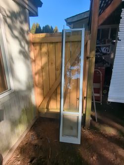 Dog door for sliding door