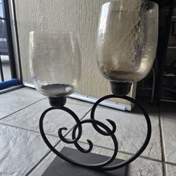 Pier one Hurricane candle holders