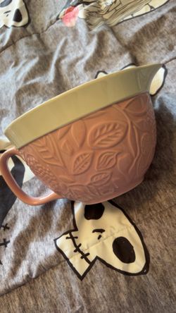 Pink Floral Baking Bowl