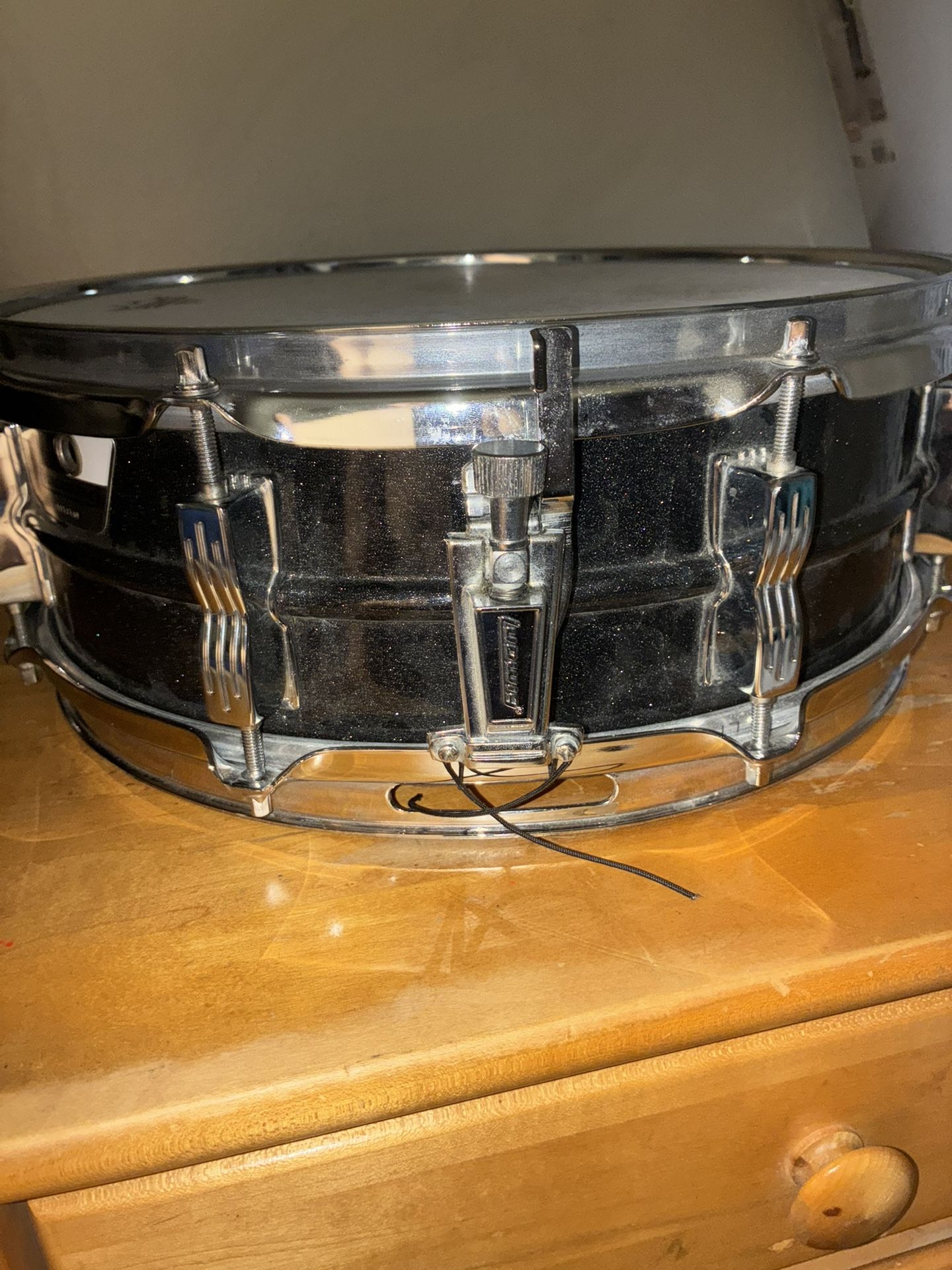 VTG Rare Ludwig 5” x 14” Black Galaxy Acrolite Snare Drum