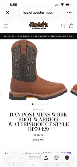 Dan Post men’s work boots steel toe size 14