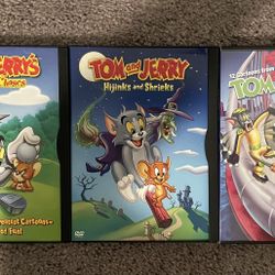 Assorted Tom and Jerry dvds  (READ DESCRIPTION )