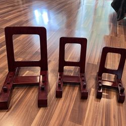 Solid Rose Wood Book / iPad Stand 