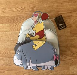Loungefly Disney Winnie The Pooh 95th Anniversary Triple Pocket Mini Backpack