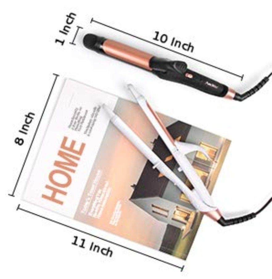 AMOVEE 2 in 1 Mini Flat Iron Curling Iron, Dual Voltage