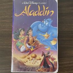 Walt Disney's Black Diamond classic Aladdin VHS RARE