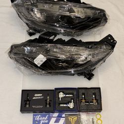 HONDA CIVIC 2016-2020 Headlights with Upgraded extra bright LED bulbs