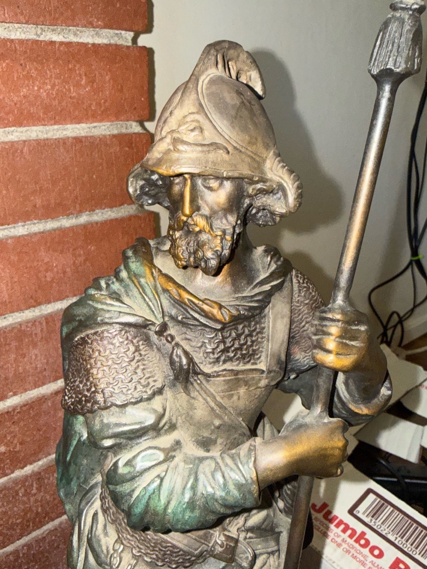 Spanish soldier bronze sculpture