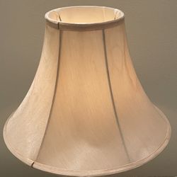 Small (20.5"H w/large shade) Metal TABLE LAMP (requires 7 Watt Bulb - not included) - posted price w/large shade is firm.