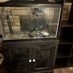 fish tank and stand 
