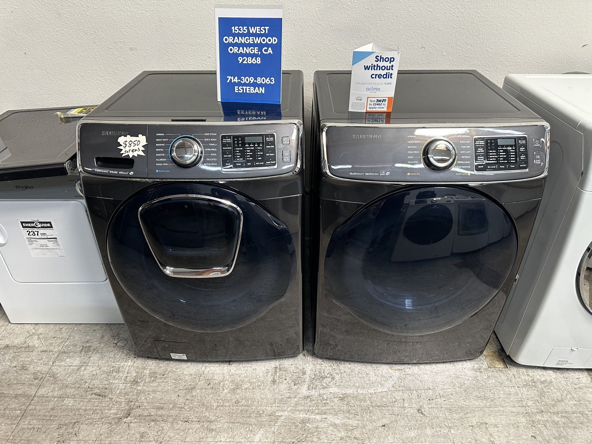 Samsung Washer And Gas Dryer