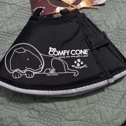 All Four Paws Comfy Cone E-Collar for Dogs & Cats, Black, Small