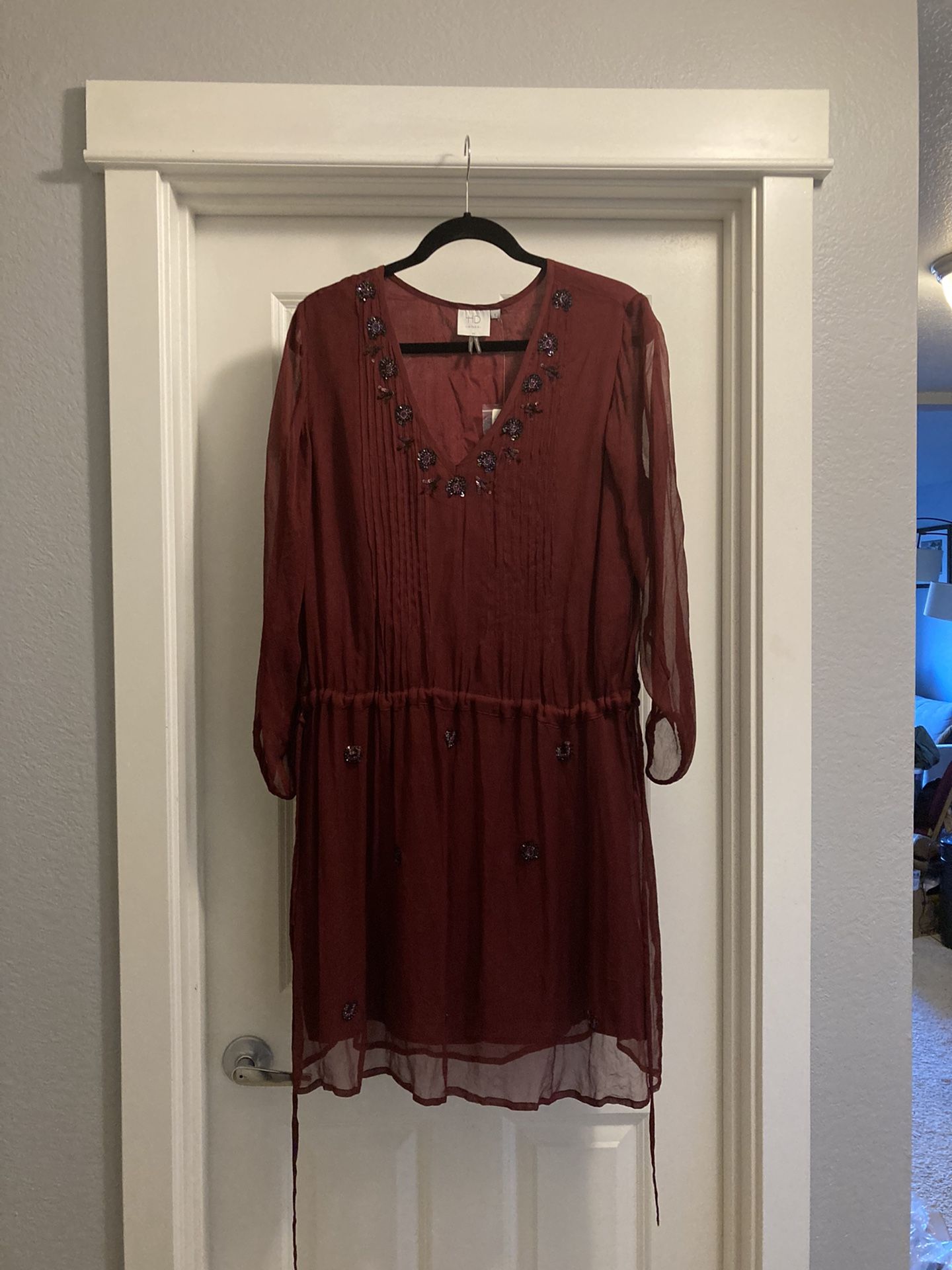 Brand New HD in Paris ANTHROPOLOGIE Dress with Sequins
