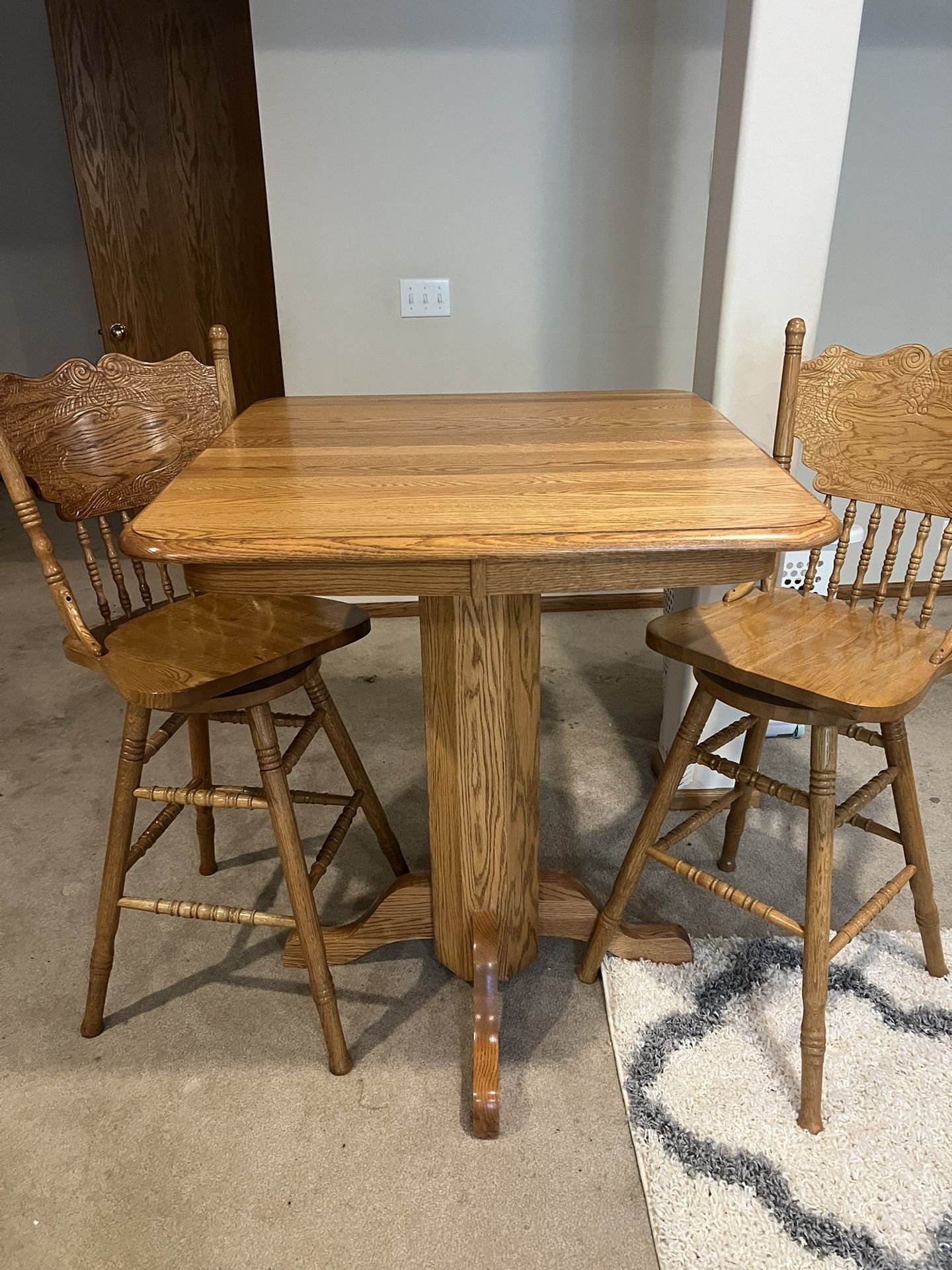 High Table And Chairs 