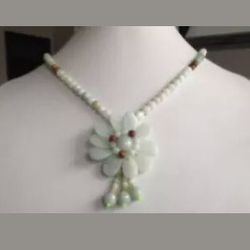 Certified A jade pendant necklace 17’