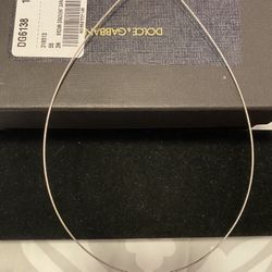 Cadena Tipo Alambre Gargantilla En Plata 925 