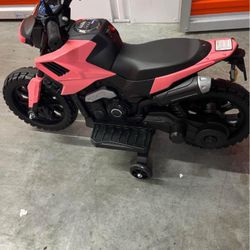 6v Electric Motorbike For Kids With Training Wheels