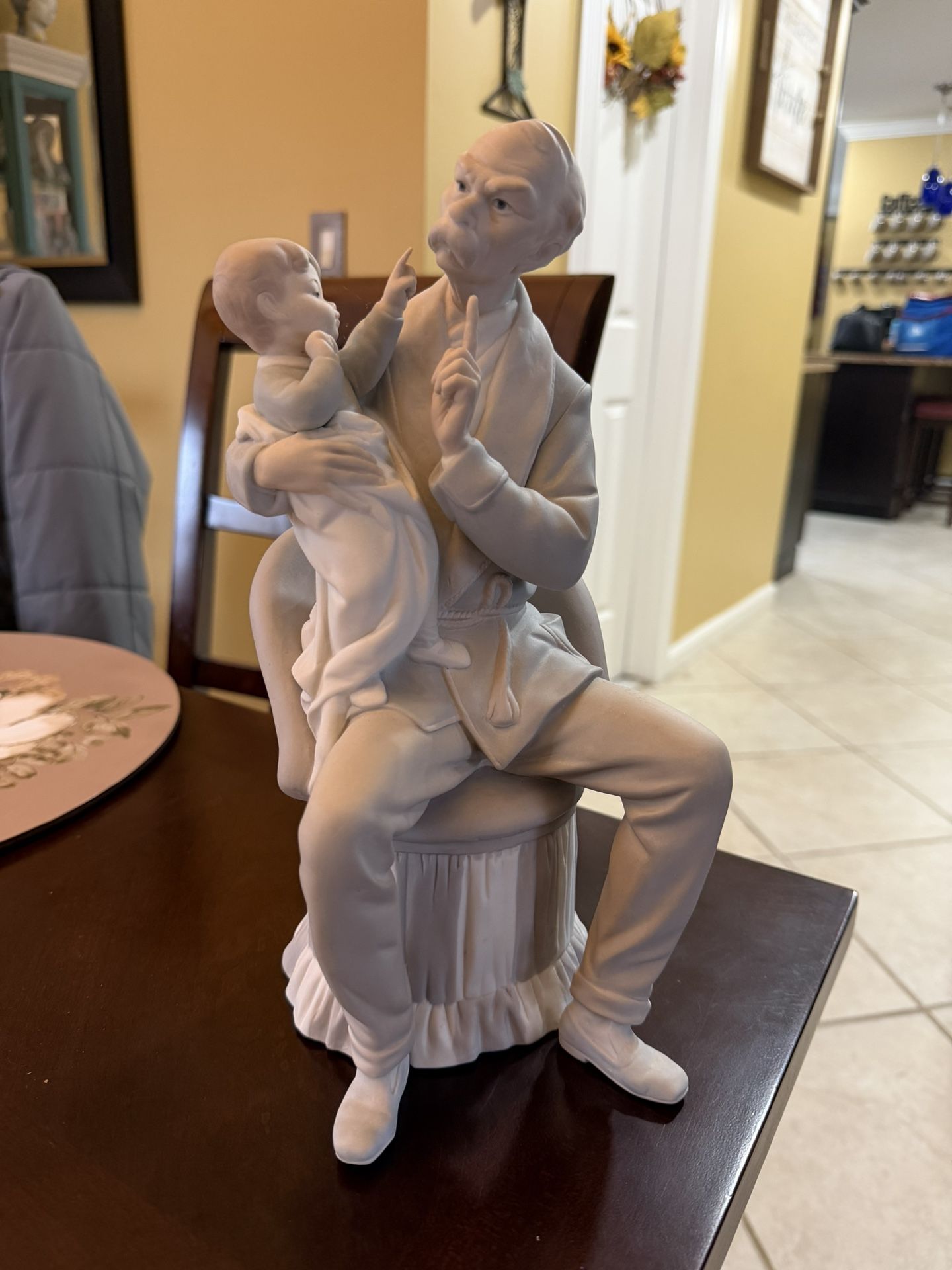 Rare Vintage Lladro The Grandfather Mint Condition Matte Finish