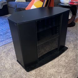 Black Corner TV Stand