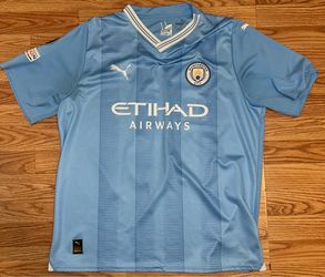 Manchester City Champions of Europe Jersey ( Negotiable )