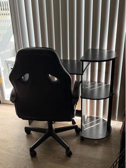 Desk with chair