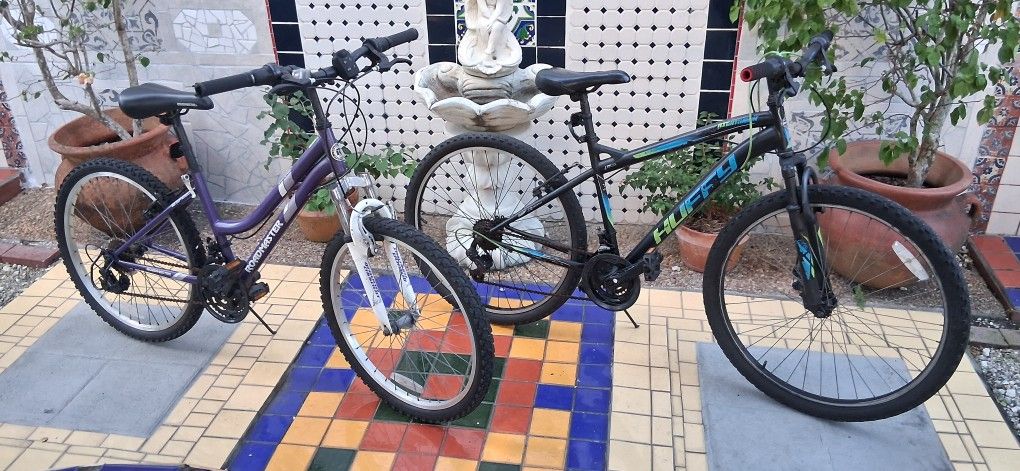 2 Mountain Bicycles 24" And 26" For $50 READ