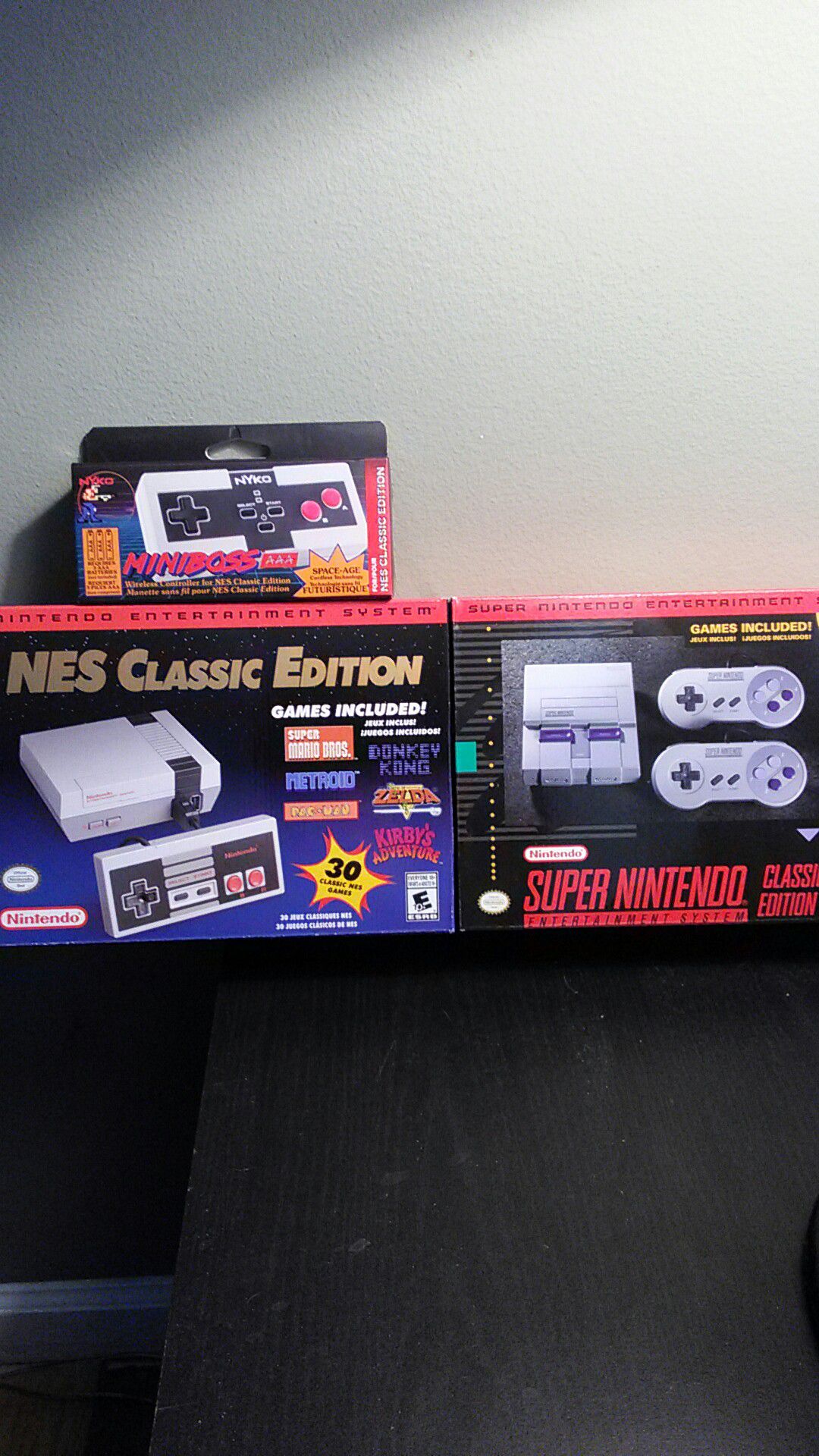 NES classic edition SNES classic edition and miniboss wireless controller for NES classic