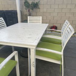 Patio Outdoor Table  6 Chairs 