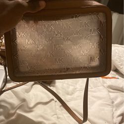 Micheal Kors Clear Brown Bag