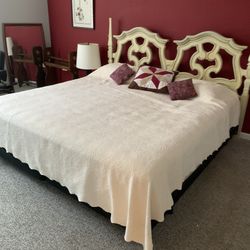 King Size Bed Frame And Head Board 