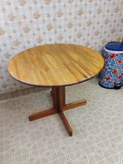 Solid wood table
