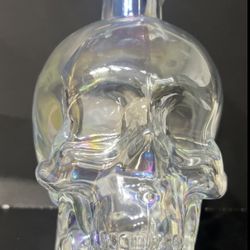 Decanter Iridescent Glass Skull