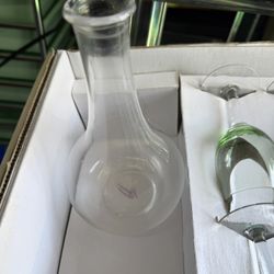 Bohemian / Czech-style glassware Decanter With Colorful Cordial Mine Glasses