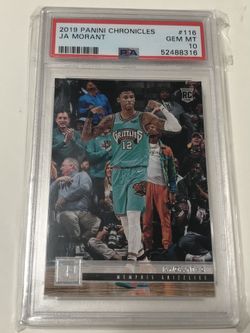 2019-2020 JA MORANT PANINI CHRONICLES #116 - PSA 10
