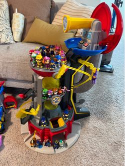 PAW Patrol & Peppa Pig Mega Toy Lot Tower Bus House 59 Figures