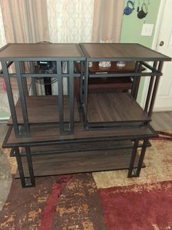 Large  coffee table and end tables